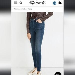 Madewell Stylish Blue Denim Jeans
